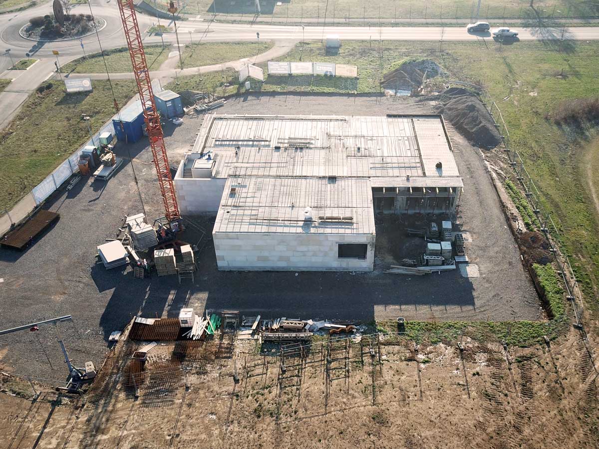 Weimers Genuswelt – Neubau aus der Luft