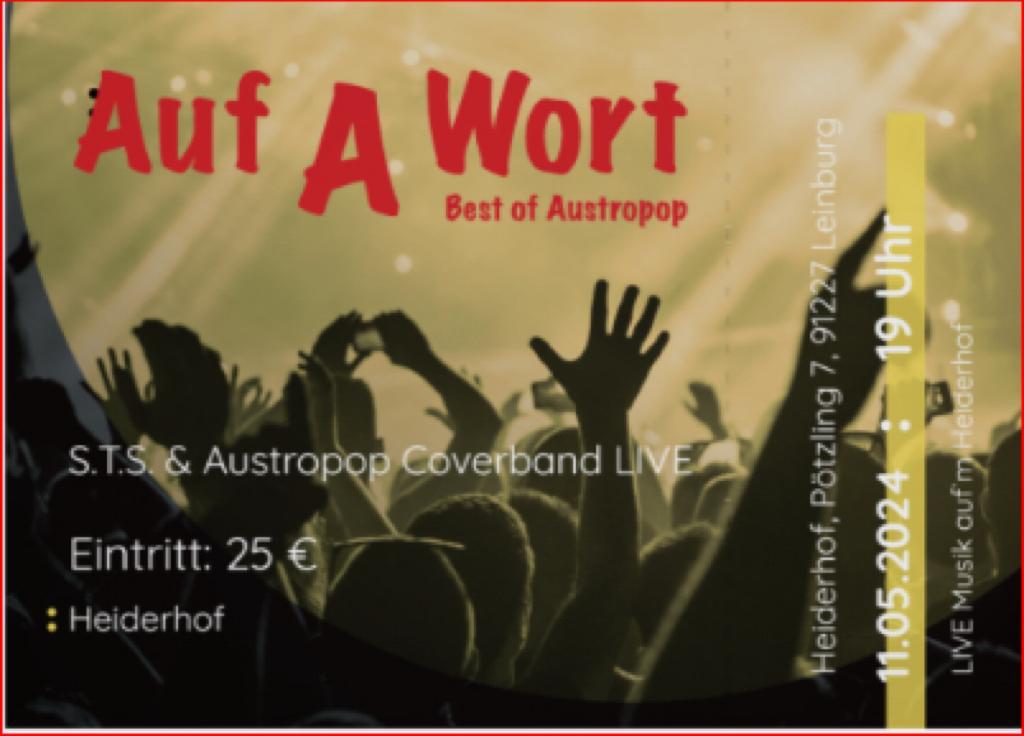 Konzertkarte Auf-A-Wort
