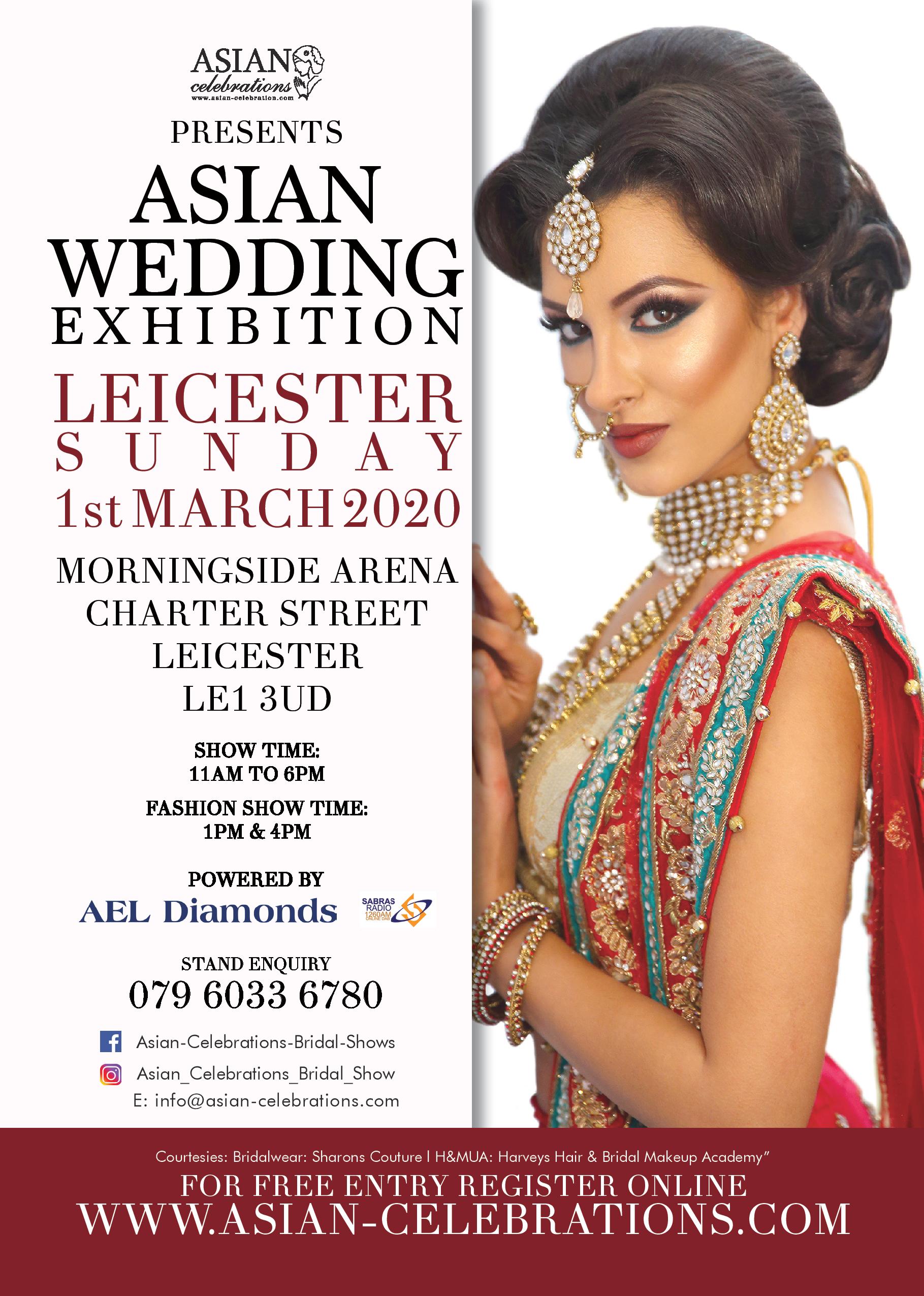 Flyer for 01 March 2020 Show with an Indian Model 