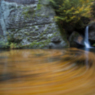 Gelobtbach, Schöna, Wasser, Wasserfall, Herbst