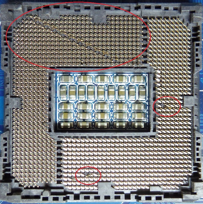Mainboard CPU Sockel Reparatur