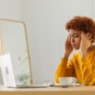 illustration of stressed person