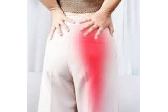 Image of radiating back pain down the right leg