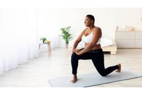 Image of person doing body weight exercises