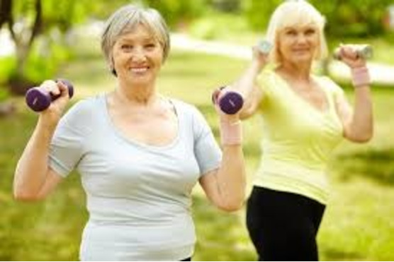 Women exercising