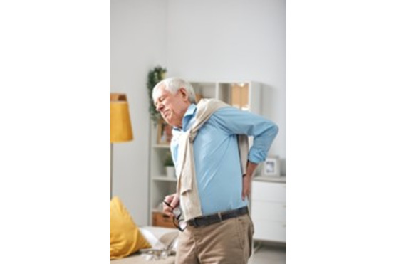image of man with back pain