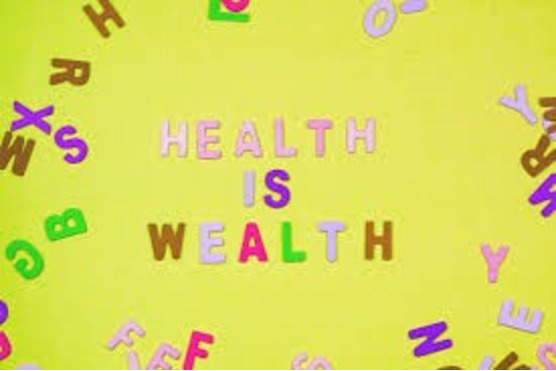 illustration of 'health is wealth'