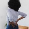 Illustration of someone with low back pain