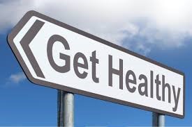 Signpost of 'get healthy'