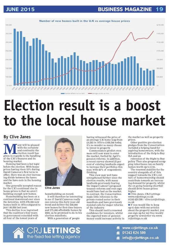 the business magazine crj lettings story