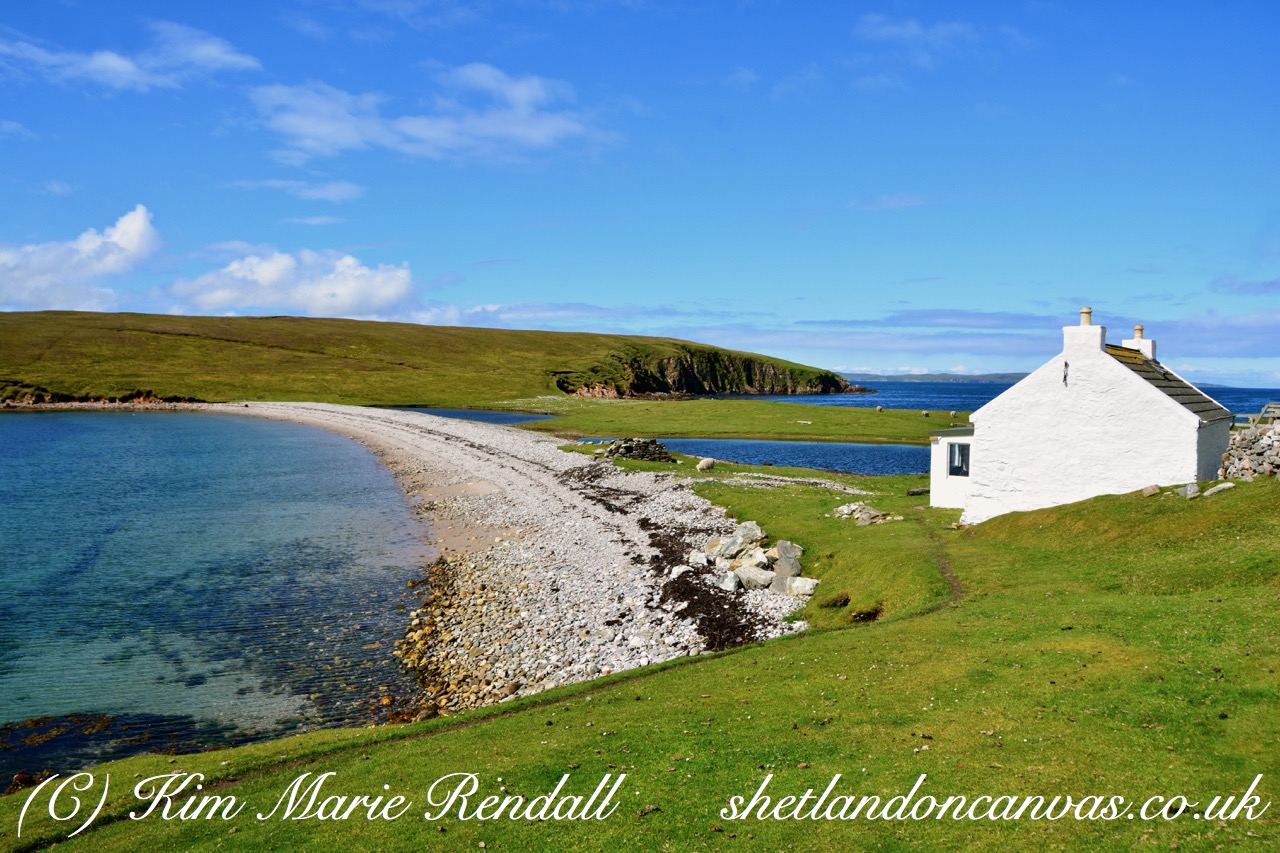 Summer's Day at Ness of Sound Beach, West Yell 
