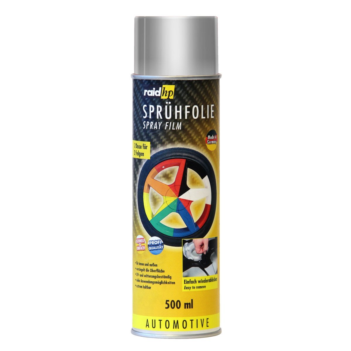 Raid HP 380008 raid hp Sprühfolie Automotive 500 ml, XXL-Dose, silber metallic (1L /46,36€)