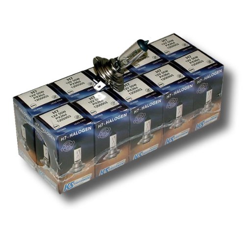 10x H7 Halogen Glühlampe 12V 55W Sockel PX26d
