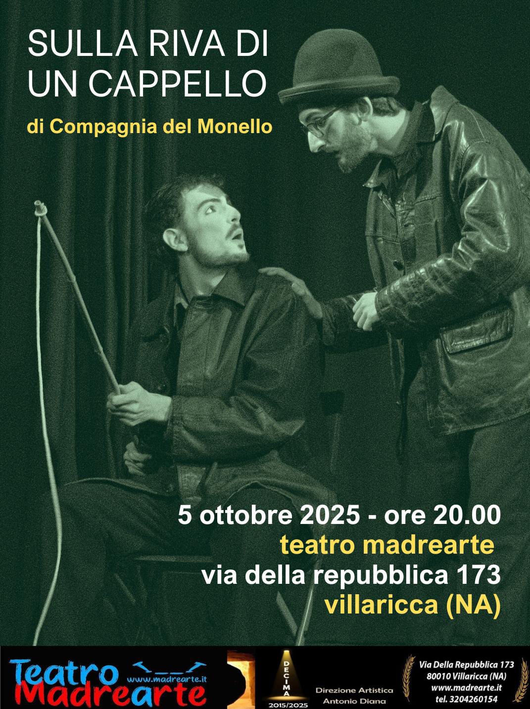 biglietti sulla riva di un cappello 5 ottobre ore 20