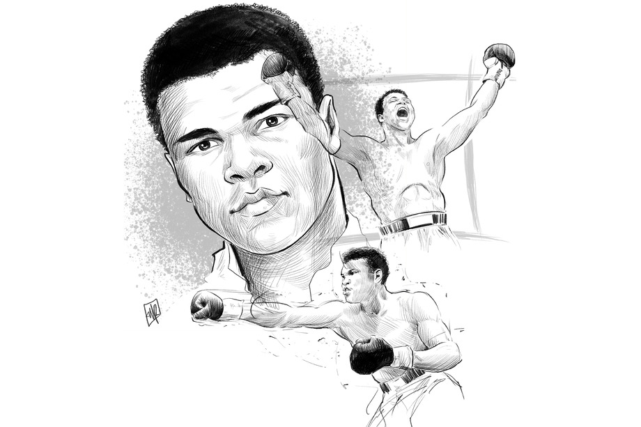 Muhammad Ali-Das Leben eines Kämpfers-Illustration