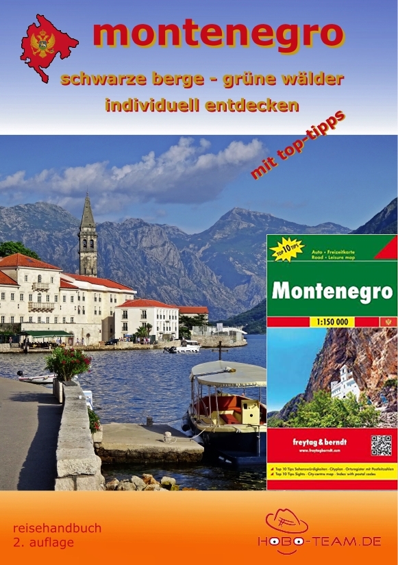Montenegro Reisehandbuch mit Landkarte
