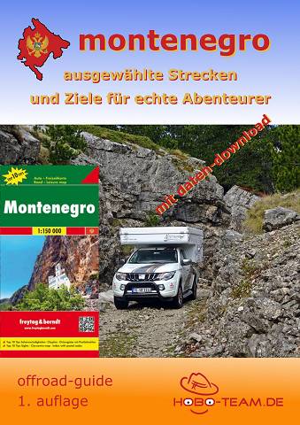 Montenegro offroad-guide mit Landkarte
