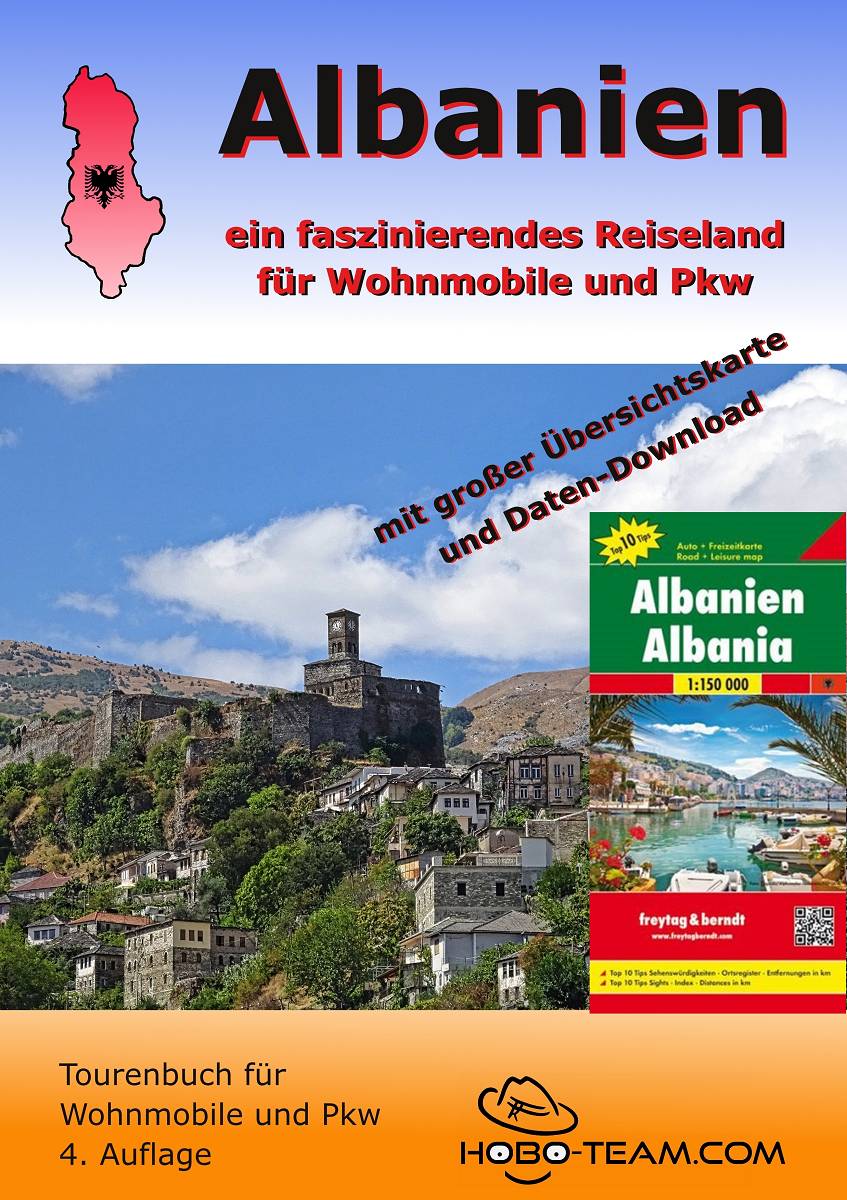 Albanien Tourenbuch mit Landkarte ------- LIEFERLAND DEUTSCHLAND