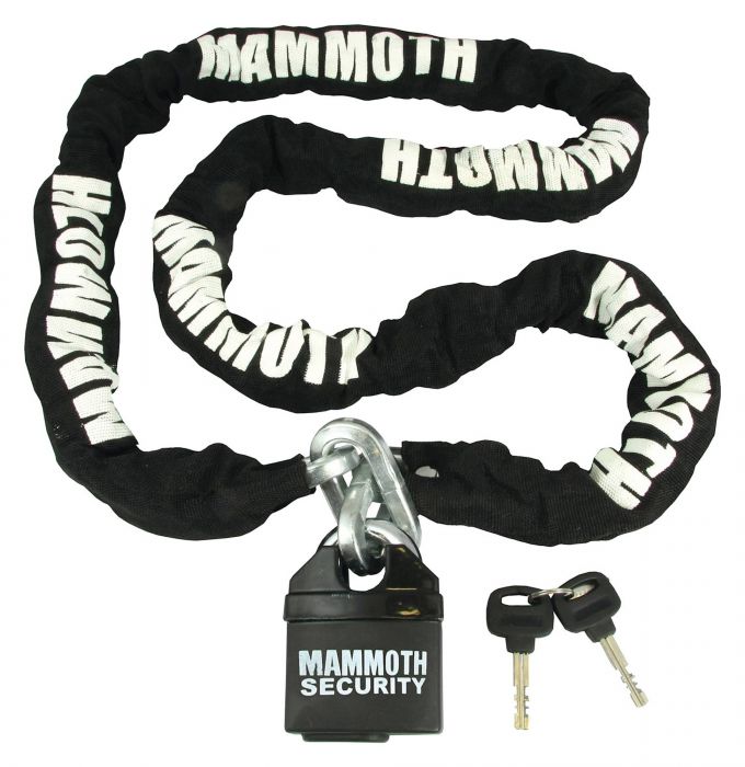 Mammoth Lock And Chain 10mm x 1800mm Chain / Closed Shackle Lock