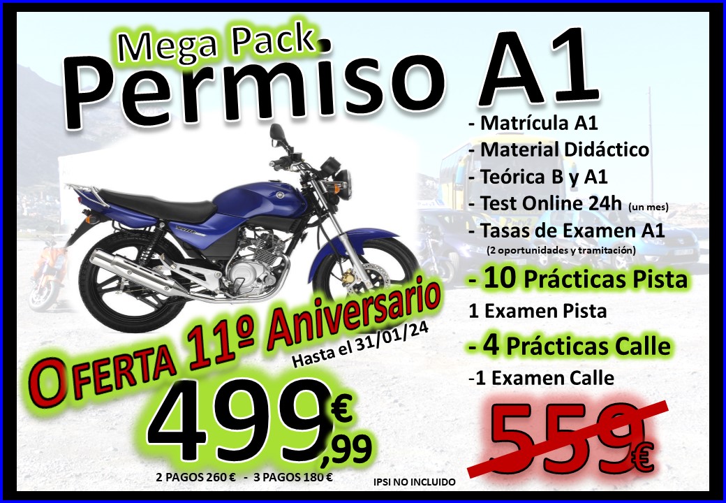 Mega Pack permiso A1