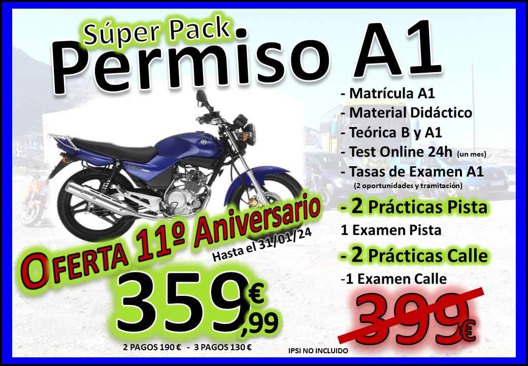 Super Pack permiso A1