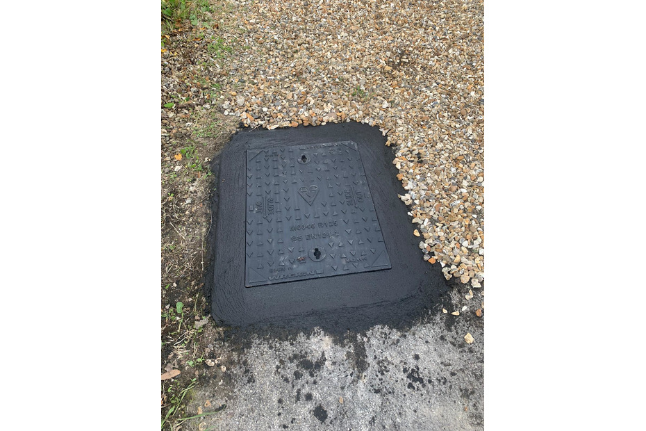 Replaced Manhole Cover