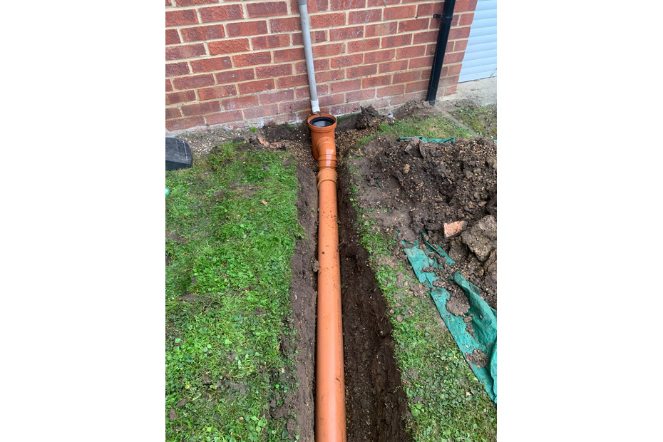 replaced drain