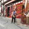 Gabriel visiting traditional Ankara rug shop