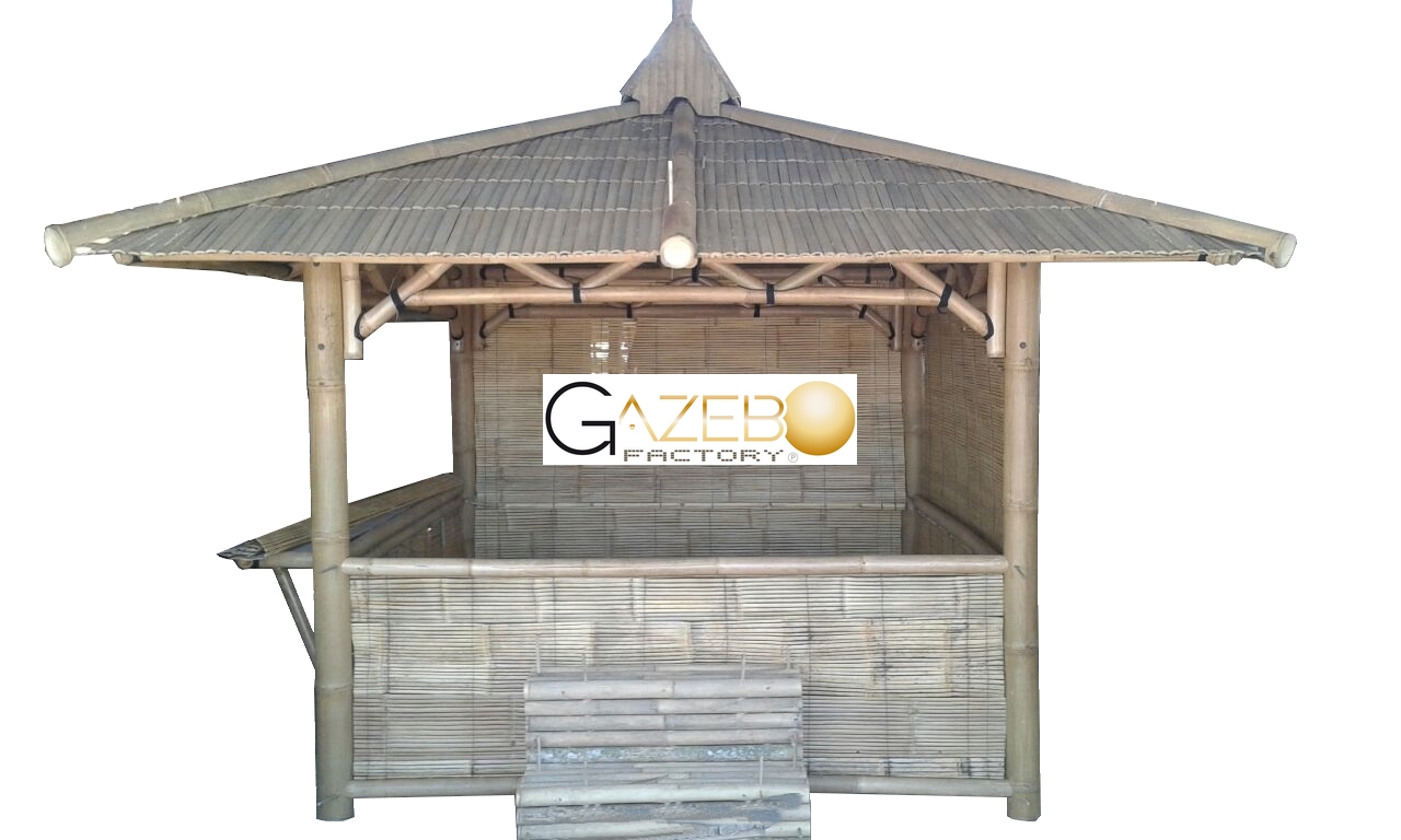 Pergola SPA Toit en Bambou