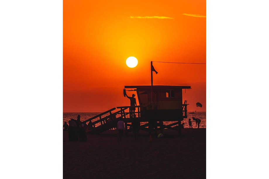 post de surveillance shelter lifeguarg plage usa