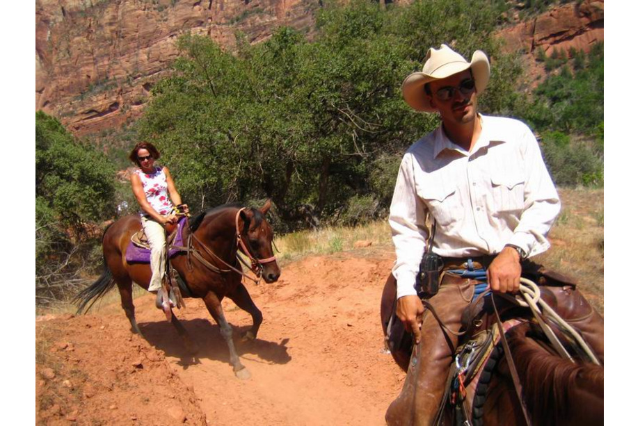Zion national park utah balade à cheval