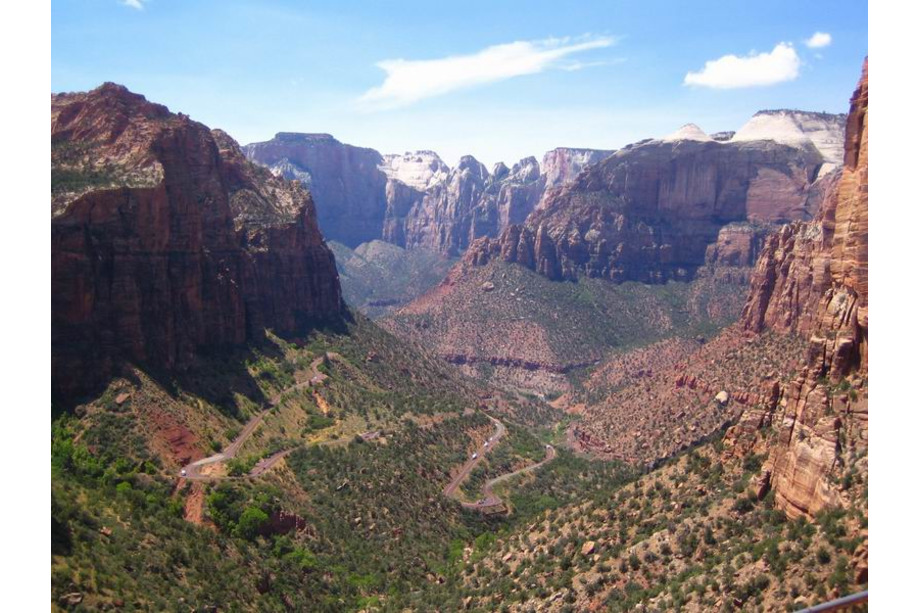 Zion national park utah canyon overlook point