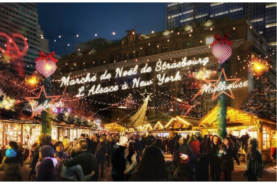 marché de noël de strasbourg à new york
