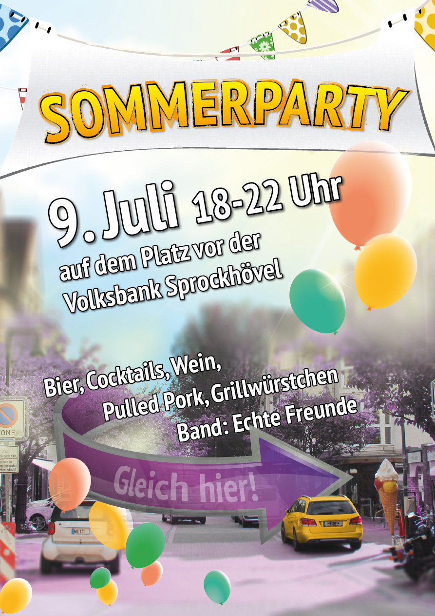 Sommerparty am 9. Juli