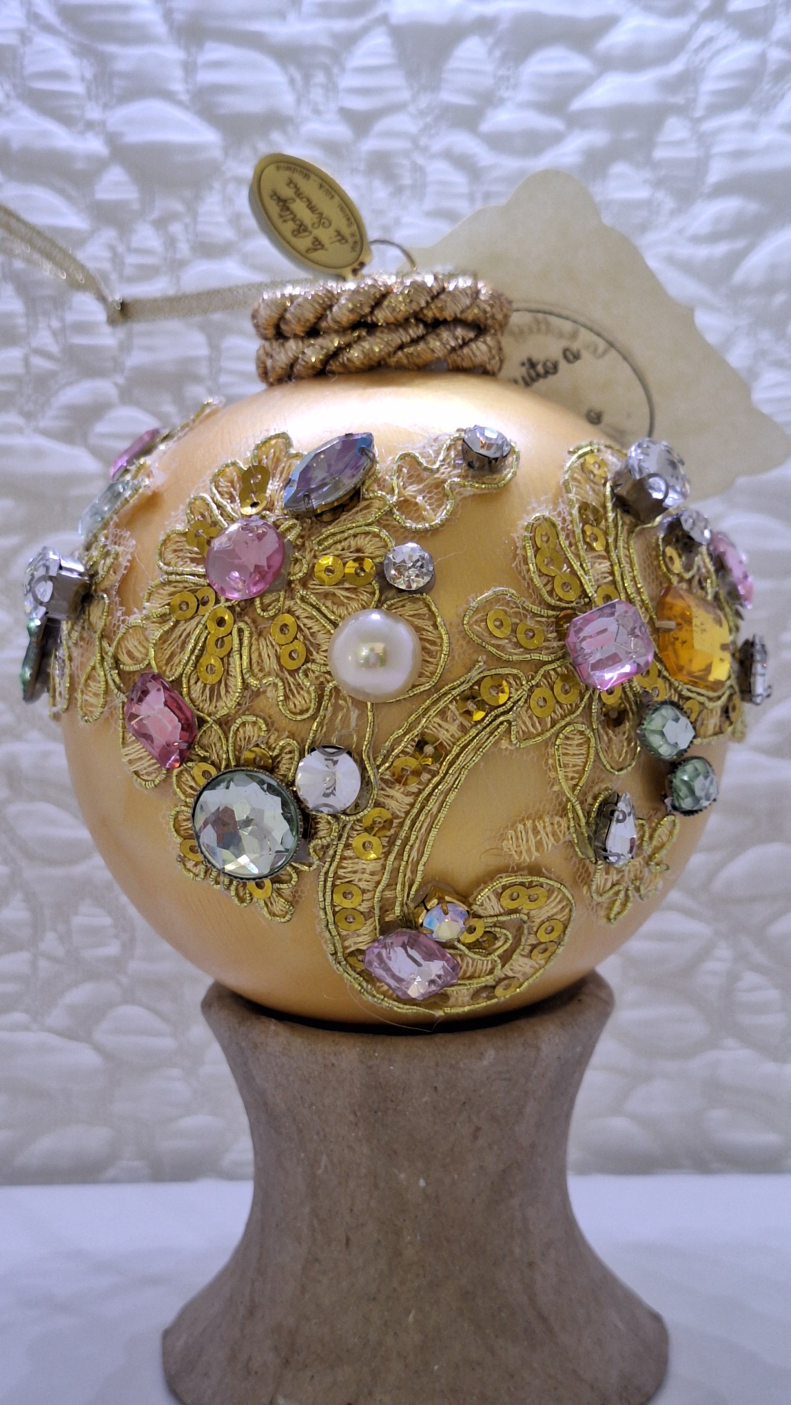 Hand-decorated Christmas ball