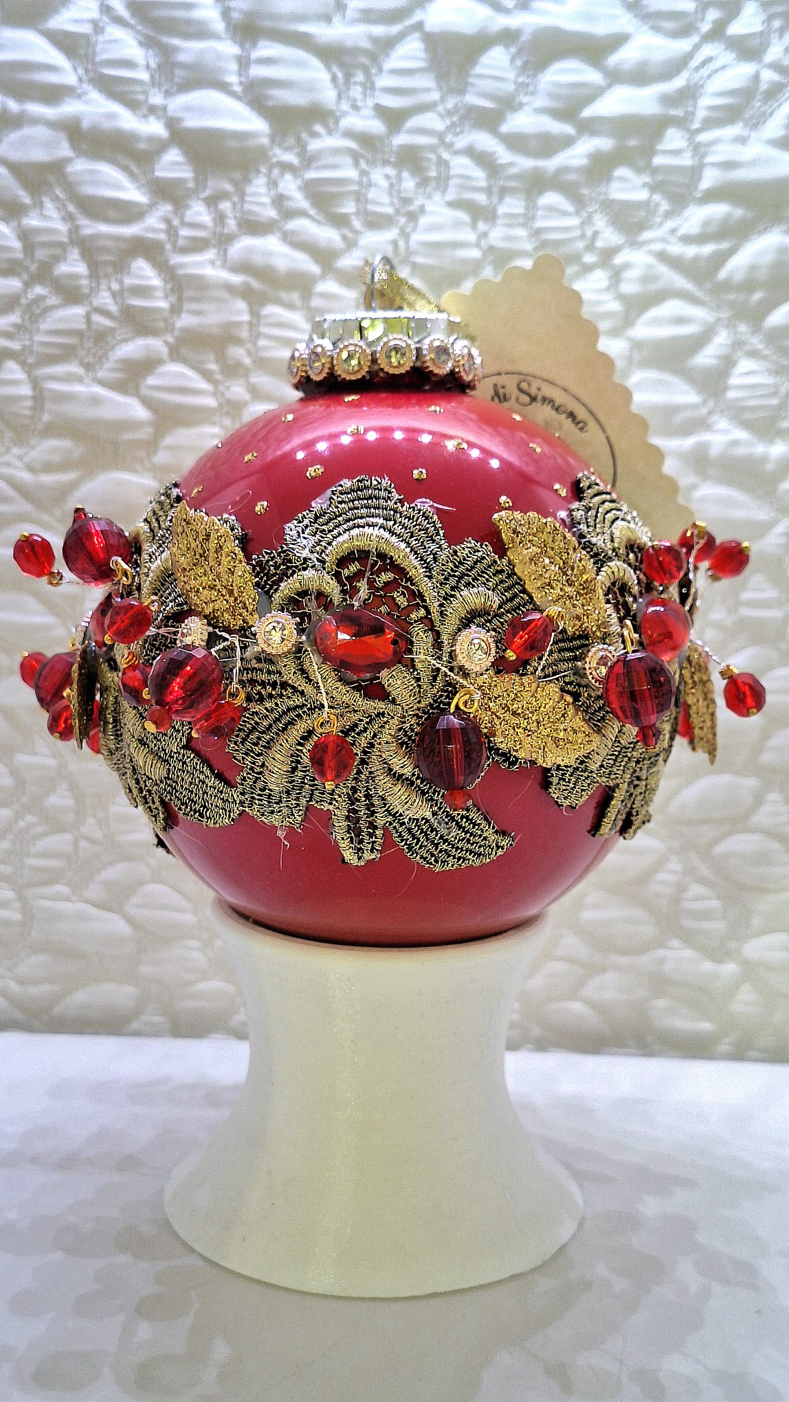 Hand-decorated Christmas  ball