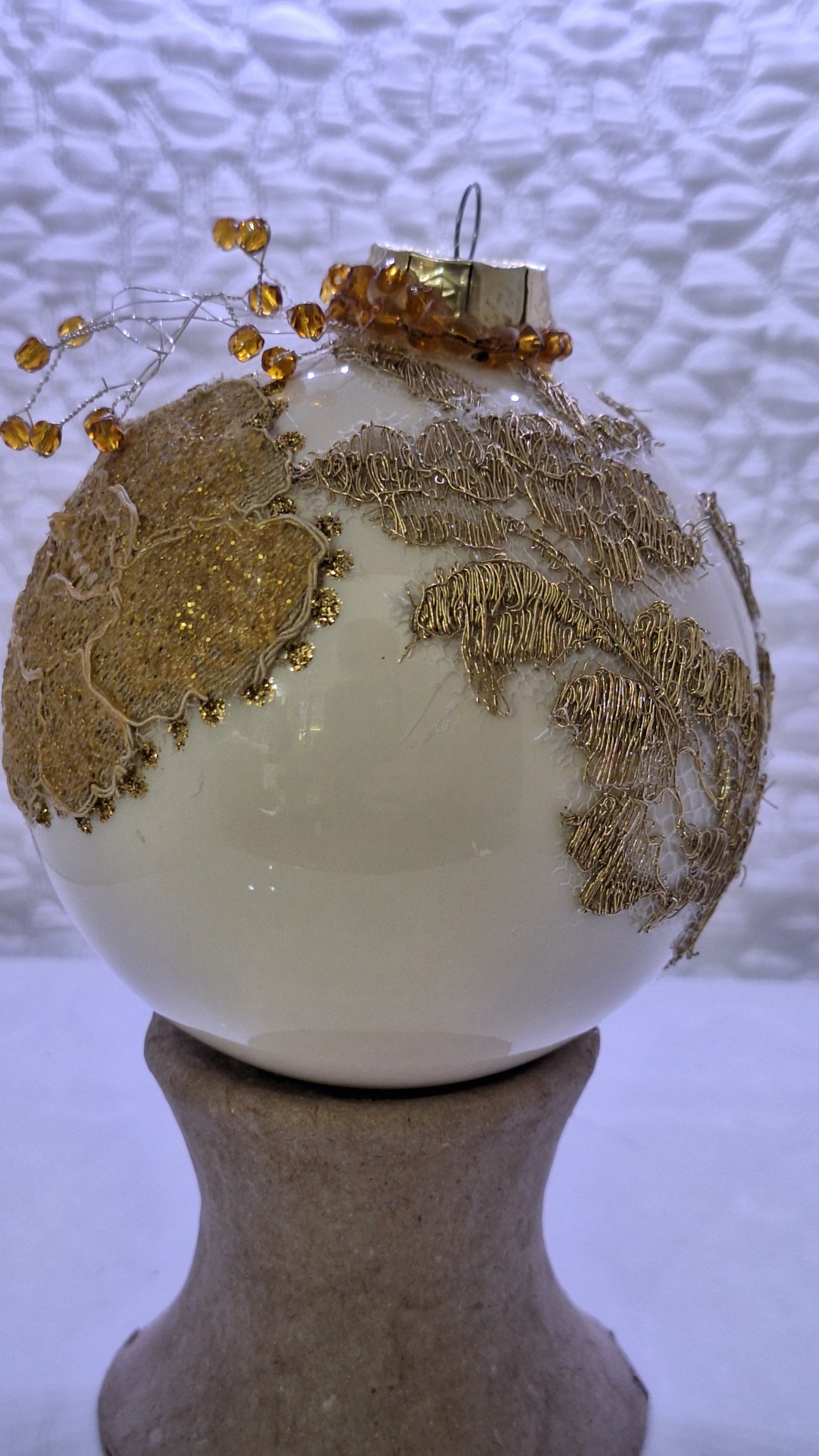 Hand-decorated Christmas ball