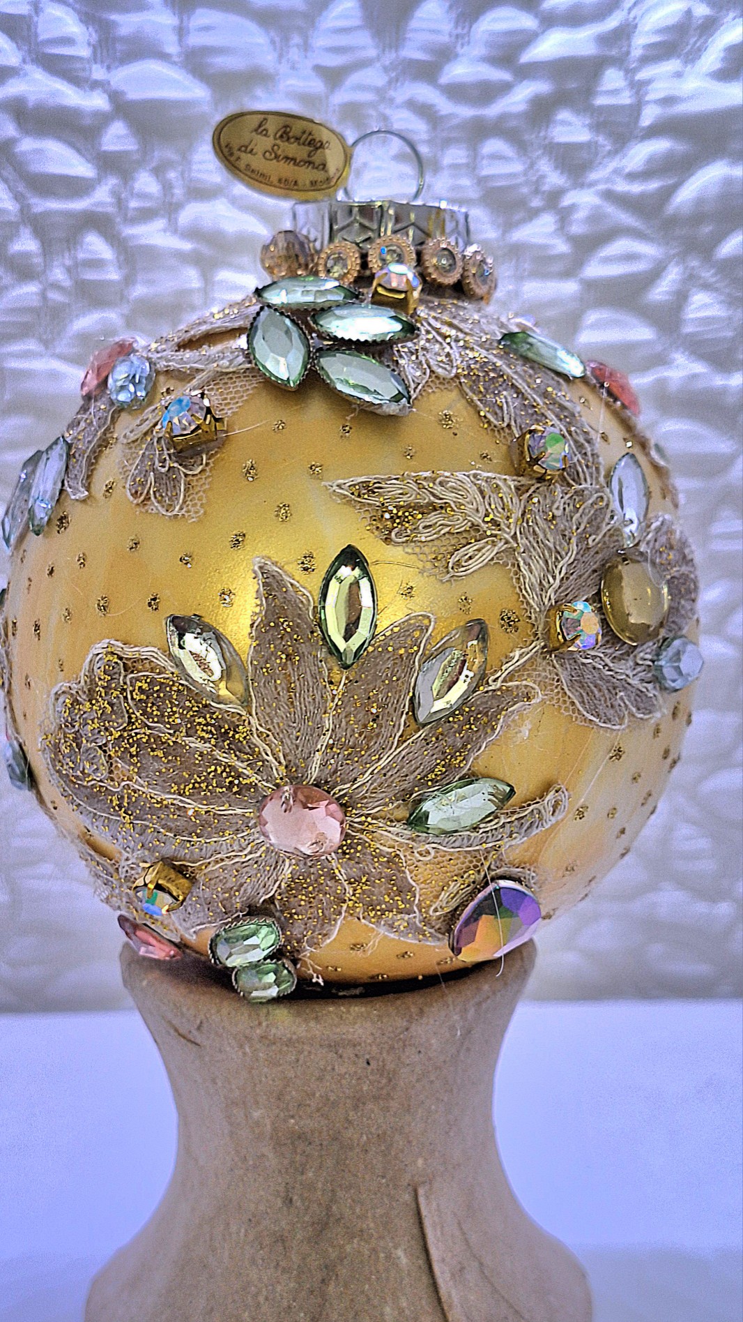 Hand-decorated Christmas ball