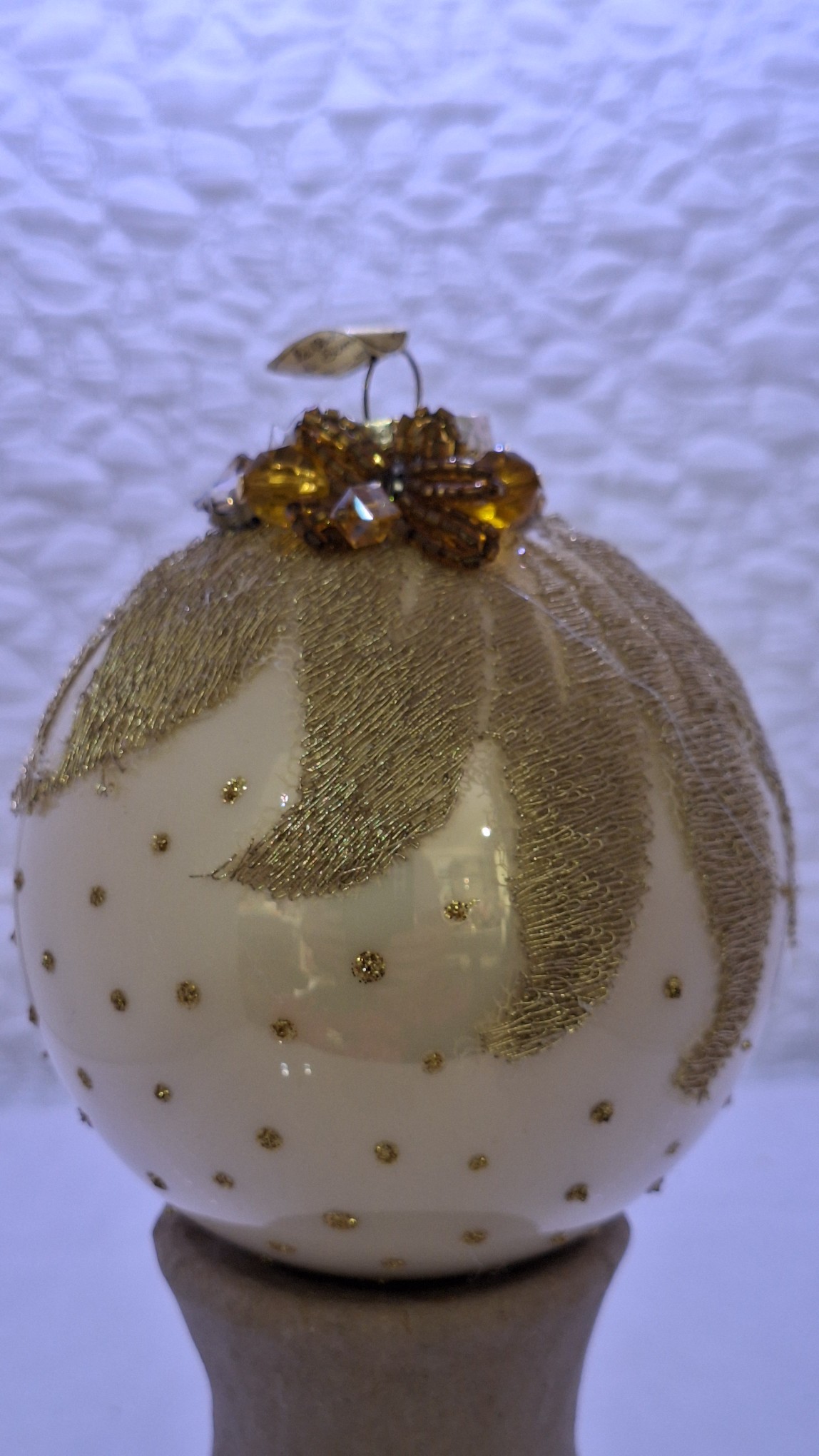 Hand-decorated Christmas ball