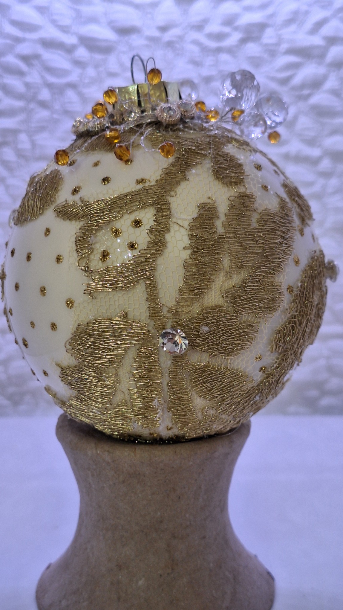 Hand-decorated Christmas ball