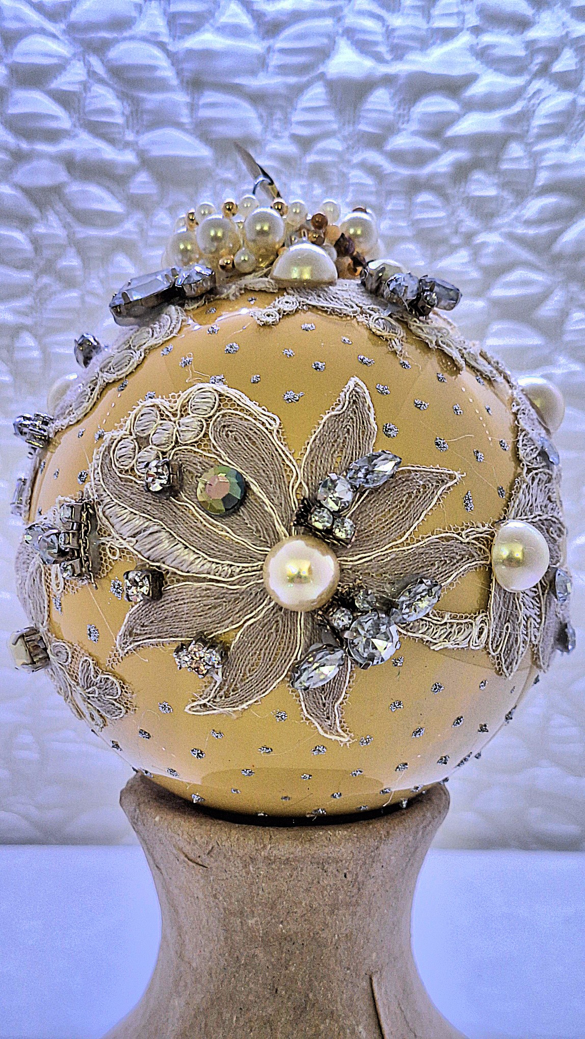 Hand-decorated Christmas ball