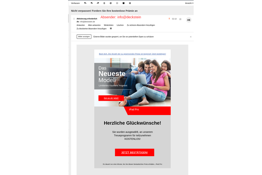 SPOOFING/PHISHING MAIL 