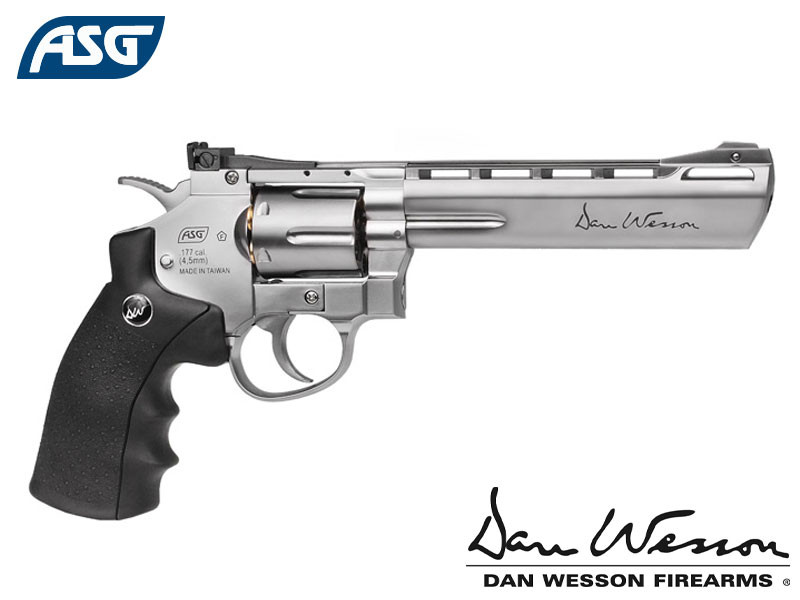 Dan Wesson 6″ Silver – .177 Pellet Air Pistol