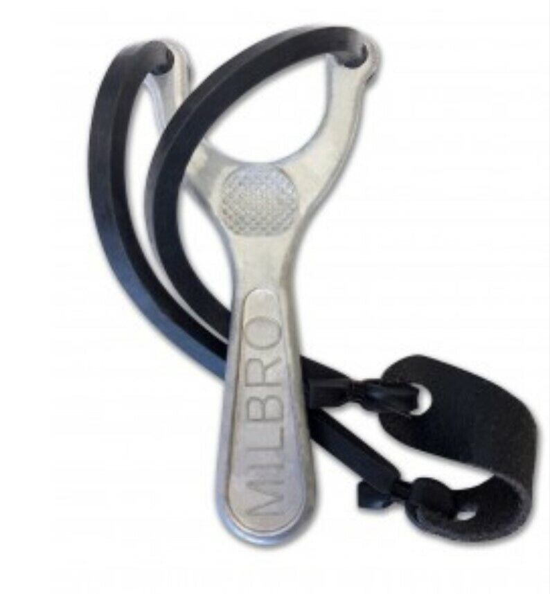 Milbro Traditional Catapult / Slingshot Metal Frame Thumb Press Target