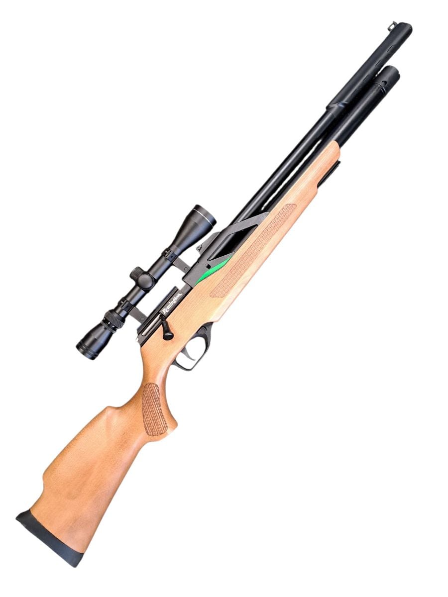 Remington T-Rex Bolt Action PCP Air Rifle .22 with Scope and Wood Stock