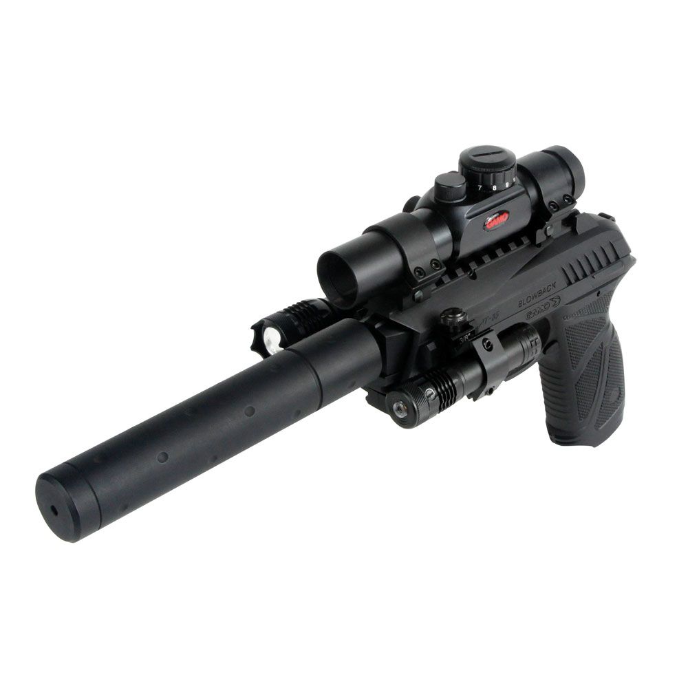 Gamo PT-85 .177 Blowback Tactical pellet Pistol