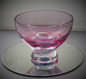 Vintage Pink Glass Caithness Tranquillity Bowl