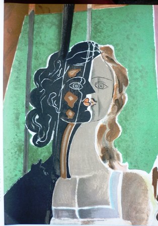 Original Lithograph "Figure" by Georges Braque