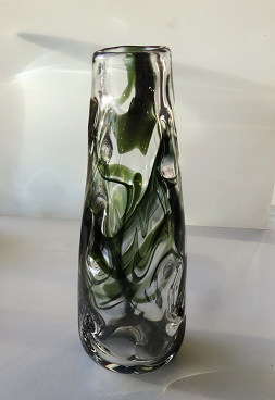 Vintage Whitefriars Knobbly Vase designed by William Wilson and Harry Dyer pattern number 9612