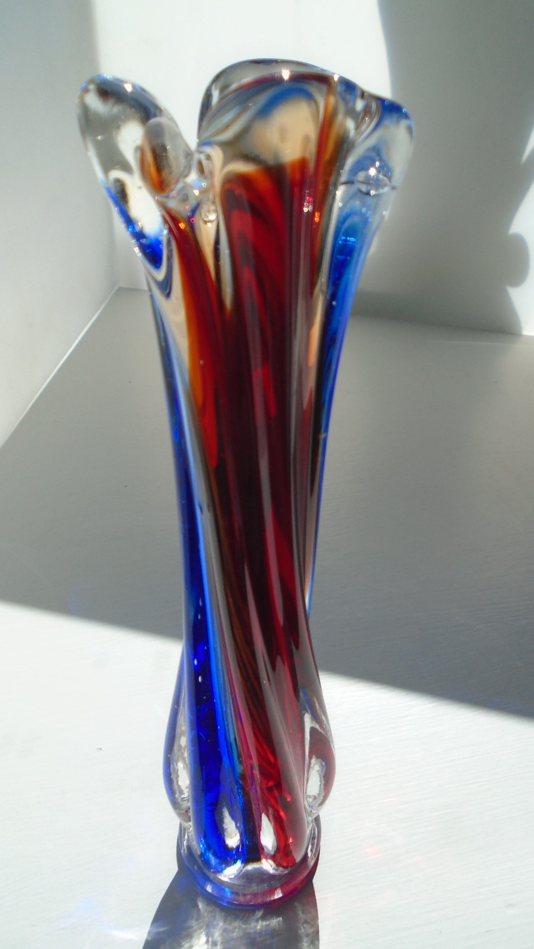  Gorgeous Murano Mid Century glass vase.